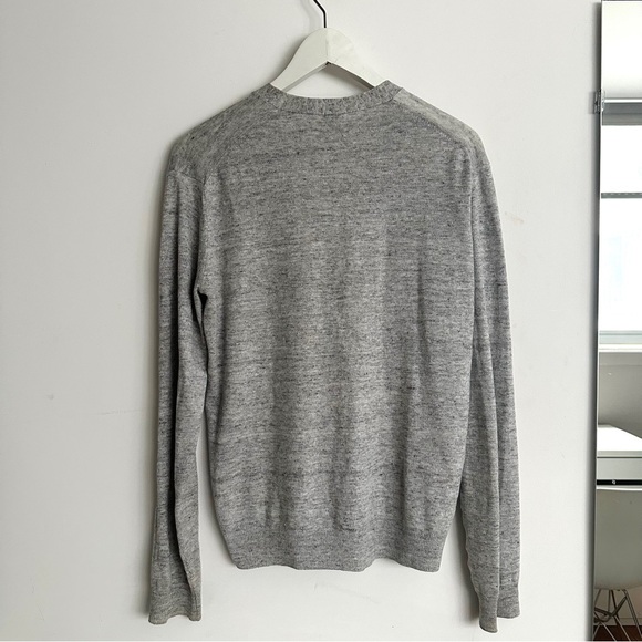 Uniqlo. Lightweight V Neck Cardigan Heather Grey - Picture 6 of 6